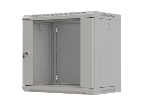 LANBERG SZAFA INSTALACYJNA RACK WISZĄCA 19" 9U 540X350 SZARA DRZWI PRZESZKLONE (FLAT PACK)