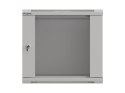 LANBERG SZAFA INSTALACYJNA RACK WISZĄCA 19" 9U 540X350 SZARA DRZWI PRZESZKLONE (FLAT PACK)