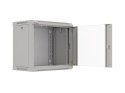 LANBERG SZAFA INSTALACYJNA RACK WISZĄCA 19" 9U 540X350 SZARA DRZWI PRZESZKLONE (FLAT PACK)