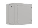 LANBERG SZAFA INSTALACYJNA RACK WISZĄCA 19" 9U 540X350 SZARA DRZWI PRZESZKLONE (FLAT PACK)