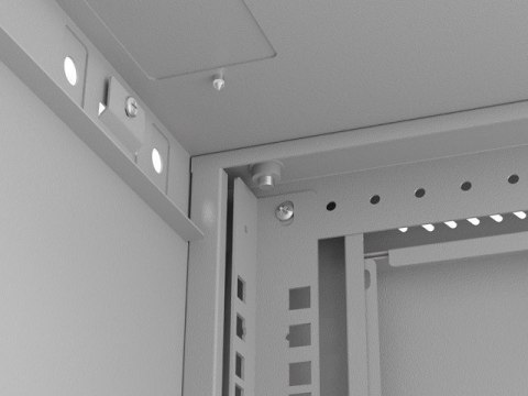 LANBERG SZAFA INSTALACYJNA RACK WISZĄCA 19" 9U 540X350 SZARA DRZWI PRZESZKLONE (FLAT PACK)