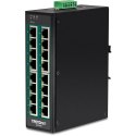 TRENDnet Industrial Switch 16-Port Gbit PoE+ DIN-Rail