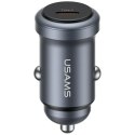 USAMS Ładowarka samochodowa 30W PD Aluminium CC321