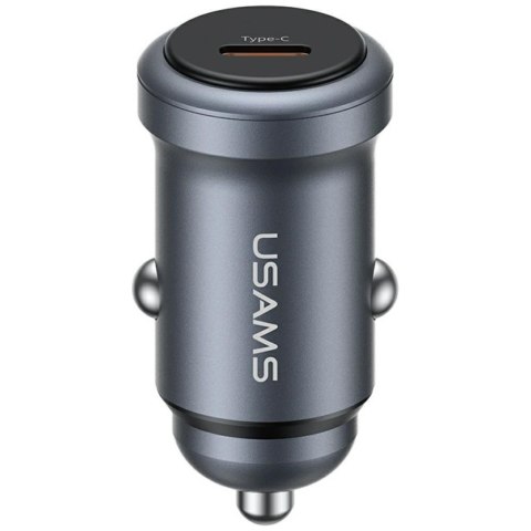 USAMS Ładowarka samochodowa 30W PD Aluminium CC321