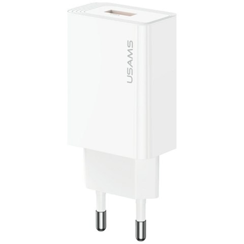 USAMS Ładowarka sieciowa T69 18W USB-A biała