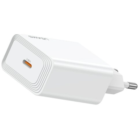 USAMS Ładowarka sieciowa T69 30W USB-C biały