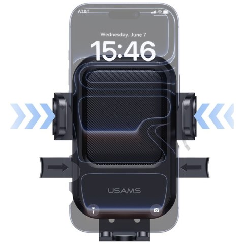 USAMS Uchwyt samochodowy do szyby/kokpitu One-Touch czarny