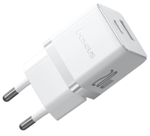 Ładowarka sieciowa Baseus Palm 20W USB-C USB-A - biała