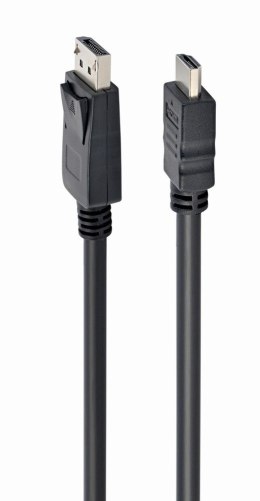 Kabel GEMBIRD CC-DP-HDMI-10M (HDMI M - DisplayPort M; 10m; kolor czarny)