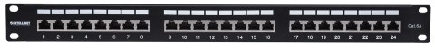 INTELLINET 24-Port Cat6a Patchpanel FTP 1HE schwarz