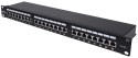 INTELLINET 24-Port Cat6a Patchpanel FTP 1HE schwarz
