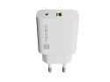 Natec Ładowarka sieciowa Ribera 1xUSB-A 1xUSB-C 20W biała