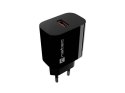 Natec Ładowarka sieciowa Ribera 1xUSB-A 18W czarna
