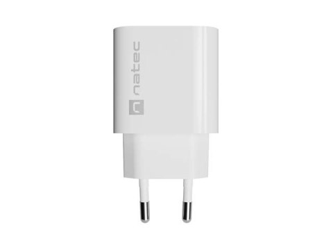 Natec Ładowarka sieciowa Ribera 1xUSB-c 20W biała
