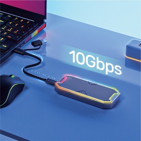 UNITEK SolidForce Spectrum Obudowa SSD Szary M.2
