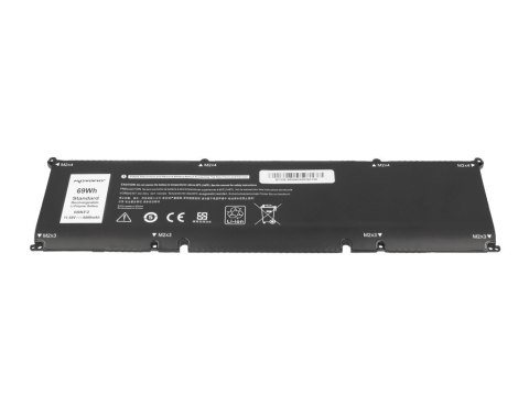 Movano Bateria 69KF2 do Dell Alienware M17 M15 R3 R4 Precision 5550 XPS 9500 9510 - 6000 mAh (69 Wh)