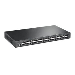 TP-Link JetStream TL-SG3452X przełącznik sieciowy Zarządzany L2+ Gigabit Ethernet (10/100/1000) 1U Czarny