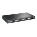 TP-Link JetStream TL-SG3452X przełącznik sieciowy Zarządzany L2+ Gigabit Ethernet (10/100/1000) 1U Czarny