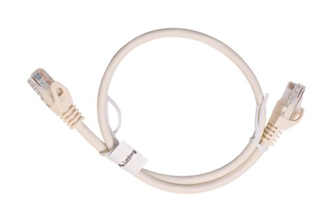 Patchcord U/UTP Lanberg PCU6-10CC-0050-W (RJ45 - RJ45 ; 0,50m; UTP; kat. 6; kolor biały)