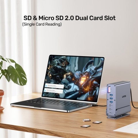 Unitek Uniwersalna stacja dokująca DisplayLink 4K x3