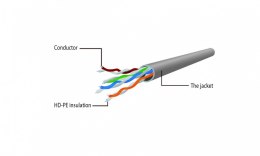 Gembird Patch cord Kat.6 UTP 0.25m czarny