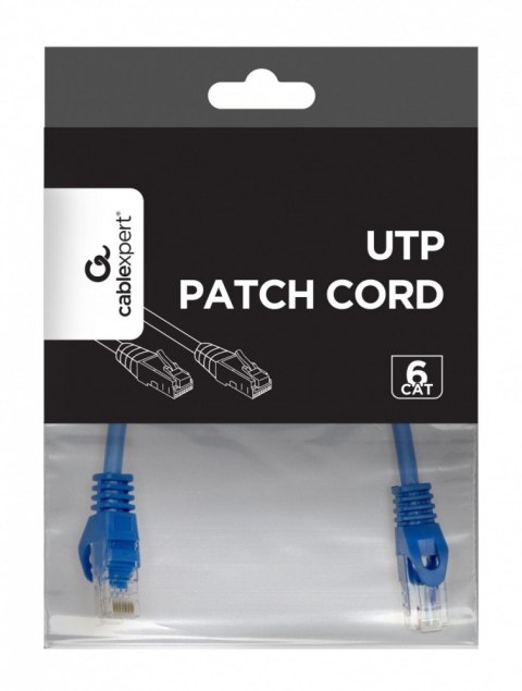 Gembird Patch cord Kat.6 UTP 0.25m niebieski