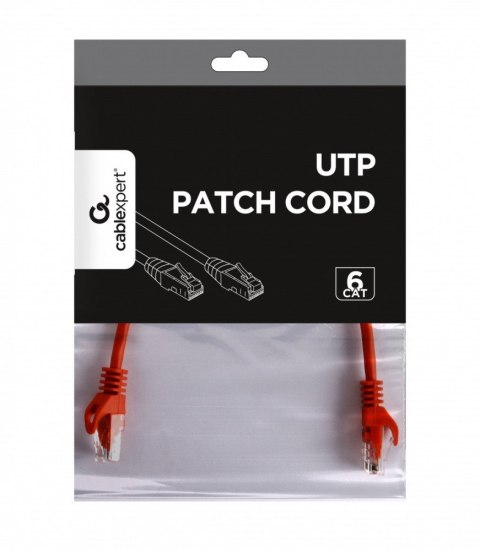 Gembird Patch cord Kat.6 UTP 0.25m czerwony