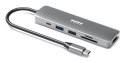 Port Designs 900162 huby i koncentratory USB Type-C Srebrny
