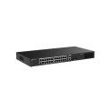 Ruijie Networks RG-ES228GS-LP przełącznik sieciowy Zarządzany L2 Gigabit Ethernet (10/100/1000) Obsługa PoE Desktop Czarny