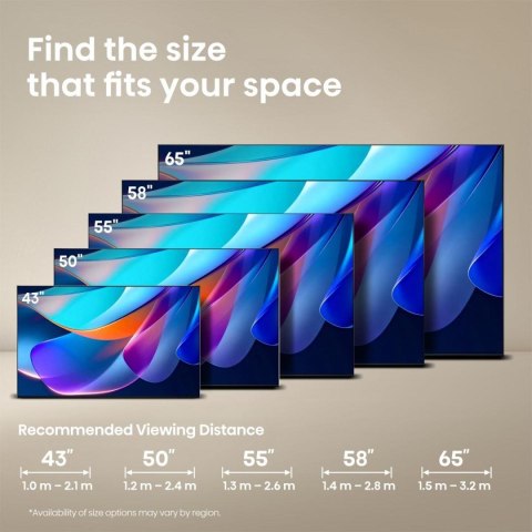 Hisense 50A6S 127 cm (50") 4K Ultra HD Smart TV Wi-Fi Czarny