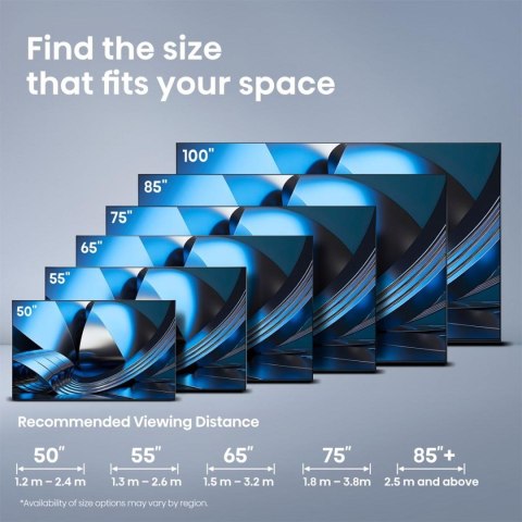 Hisense 55U7SE 139,7 cm (55") 4K Ultra HD Smart TV Wi-Fi Czarny