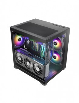 TACENS Obudowa MARS MC-VIEW3 Czarna mATX 3xARGB