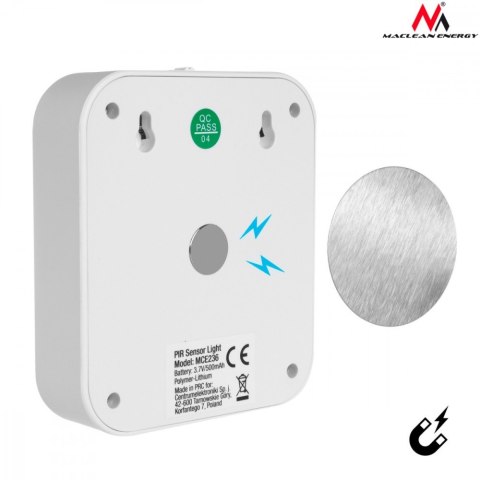 Maclean Lampa LED schodowa z sensorem ruchu MCE236