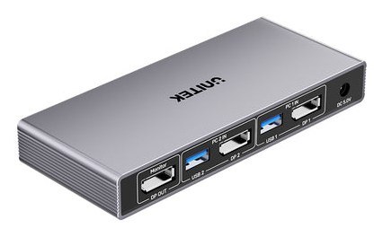 Unitek Przełącznik KVM 8K@60Hz USB 3.0 5Gbps DP