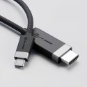 ALOGIC FUCHD2-SGR adapter kablowy 2 m HDMI Typu A (Standard) USB Type-C Szary