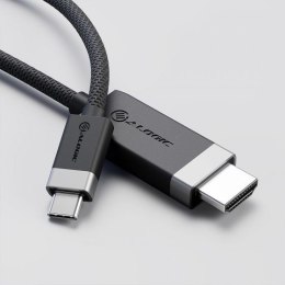 ALOGIC FUCHD2-SGR adapter kablowy 2 m HDMI Typu A (Standard) USB Type-C Szary