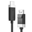 ALOGIC FUDPHD2-SGR adapter kablowy 2 m DisplayPort HDMI Czarny, Szary