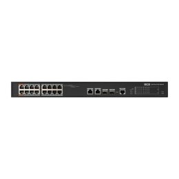 BCS BCS-L-SP1602G-2SFP-M(II) Zarządzany Obsługa PoE 1U Czarny