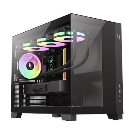 GameMax NEX C33 BK zabezpieczenia & uchwyty komputerów Czarny