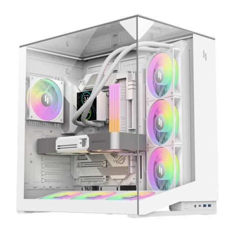 GameMax NEX C56 VC WH zabezpieczenia & uchwyty komputerów Midi Tower Biały