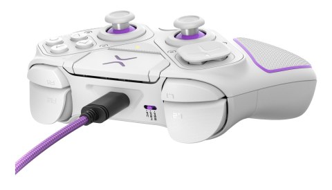 PDP 052-002-WH kontroler gier Fioletowy, Biały RF/USB Gamepad Analogowa/Cyfrowa PC, PlayStation 4, PlayStation 5