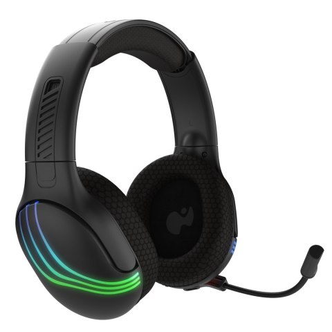 PDP 049-032-BK słuchawki/zestaw słuchawkowy Bezprzewodowy Opaska na głowę Gaming Bluetooth Czarny