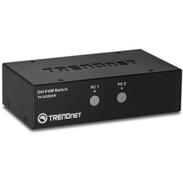 TRENDnet KVM Switch 2-Port DVI/USB/Audio mit Kabeln
