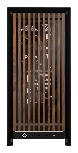 Corsair FRAME 5000D WOOD RS Midi Tower Czarny, Orzech włoski