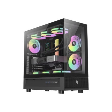 GameMax NEX C51 BK zabezpieczenia & uchwyty komputerów Czarny