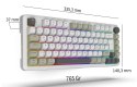 Klawiatura gamingowa Inca IKG-455 Gaming USB + RF Wireless + Bluetooth QWERTY Niemiecki Biały