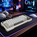 Klawiatura gamingowa Inca IKG-455 Gaming USB + RF Wireless + Bluetooth QWERTY Niemiecki Biały