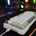 Klawiatura gamingowa Inca IKG-455 Gaming USB + RF Wireless + Bluetooth QWERTY Niemiecki Biały