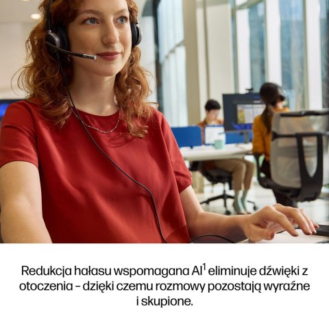 HP Poly Mission 625 - stereofoniczny przewodowy zestaw słuchawkowy USB (opakowanie zbiorcze)