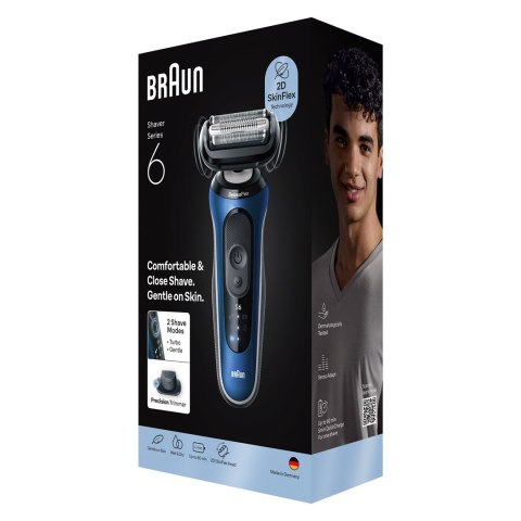 Golarka elektryczna Braun Series 6 62-B1200S foliowa Black/Blue